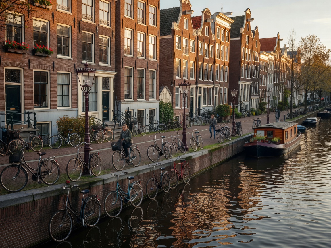 Amsterdam Canals and Bicycles